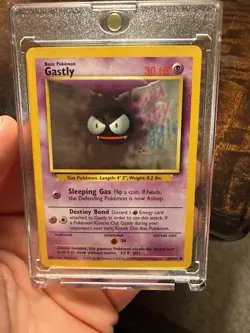 Pokemon Gastly Base Set Shadowless 1st Edition Card 50/102 30 HP 1999 English - Image 1