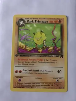Dark Primeape 43/82 1st Edition Team Rocket Pokemon Card NM-Mint - Image 1