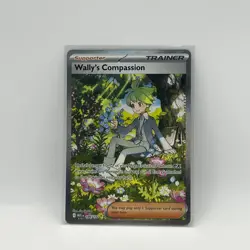NM Wally’s Compassion 186/132 Mega Evolution SIR Holo Pokemon Card - Image 1