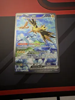 Pokemon TCG Zapdos EX Scarlet Violet 151 Special Illustration Rare Card 202/165 - Image 1