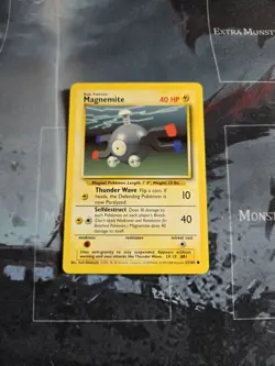 Magnemite Base Set 53/102 Regular 1999-2000 4th Print Pokemon Card - Image 1