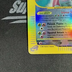 Pokemon Crystal Crobat Reverse Holo E Reader Card 147/144 Skyridge Near Mint NM - Image 2