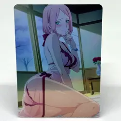 Naruto Sakura Haruno Goddess Anime Waifu ACG Foil Card - Image 1