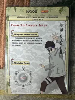 Naruto Kayou English Series 2 Card - Shino Aburame - NRSA02-SSR-023L3 - Image 2