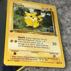 1st Edition Pikachu 60/64 NM | Jungle Set WOTC | Vintage Pokemon TCG Card - Image 3