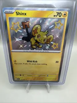 Pokemon TCG Shinx Card SV Paldean Fates Holo Shiny 135/091 - Image 1