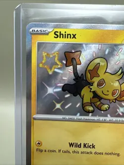 Pokemon TCG Shinx Card SV Paldean Fates Holo Shiny 135/091 - Image 2