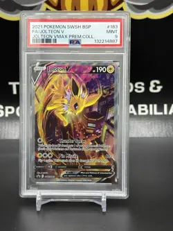 PSA 9 Jolteon V SWSH183 Sword & Shield Promo Cards Holo - Image 1