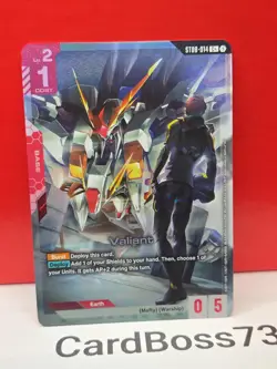 🔥 Valiant ST08-014 C+ Gundam Card Game . Flash of Radiance FOIL - Image 1