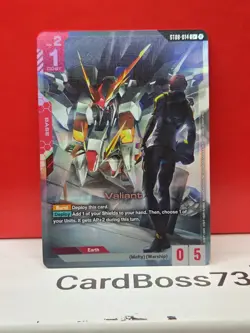 🔥 Valiant ST08-014 C+ Gundam Card Game . Flash of Radiance FOIL - Image 5