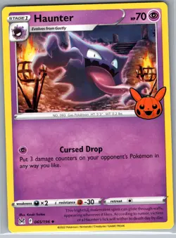 Haunter 065/196 Non Holo Trick or Trade BOOster Bundle 2023 - Pokemon Card - NM - Image 1