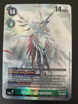 Vortexdramon Digimon Card Game Dawn of Liberator EX11-074 Alternate Art SEC NM - Image 1