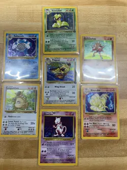 Lot Of 7 Vintage Pokemon Cards - Image 1
