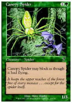 Canopy Spider - Foil LP, English MTG 7th Edition - Image 1