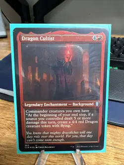MTG Baldur's Gate *FOIL-ETCHED* U Dragon Cultist #503 - Image 1