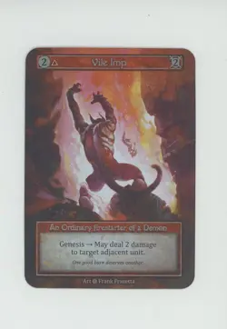 2023 Sorcery Contested Realm Alpha Foil Vile Imp - Image 1