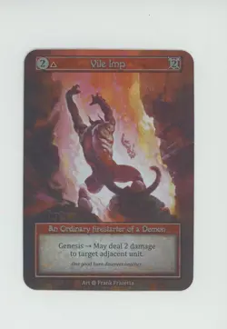 2023 Sorcery Contested Realm Alpha Foil Vile Imp - Image 1