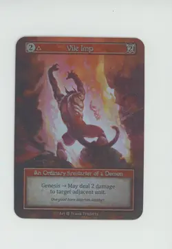 2023 Sorcery Contested Realm Alpha Foil Vile Imp - Image 1