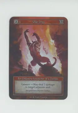 2023 Sorcery Contested Realm Alpha Foil Vile Imp - Image 1