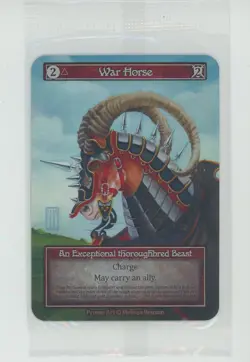 2025 Sorcery Contested Realm Dust Promo Foil War Horse - Image 1