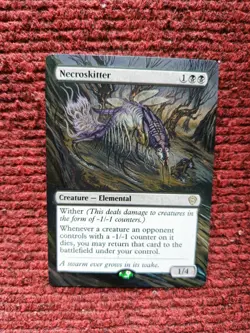 Necroskitter MTG Lorwyn Eclipsed Commander Hand Painted Borderless Altered Art v - Image 2