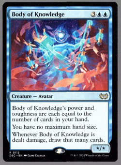 Body of Knowledge 0112 Non Foil Rare Duskmourn MTG Near Mint - Image 1
