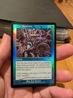 Magic: The Gathering False Memories Foil 2002 Instant Blue Ron Spencer 37/143 - Image 1