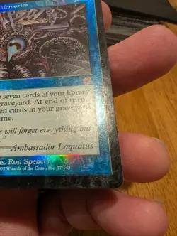 Magic: The Gathering False Memories Foil 2002 Instant Blue Ron Spencer 37/143 - Image 4