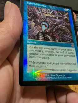 Magic: The Gathering False Memories Foil 2002 Instant Blue Ron Spencer 37/143 - Image 5