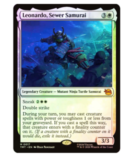 Leonardo, Sewer Samurai - Foil Teenage Mutant Ninja Turtles MTG - Image 1