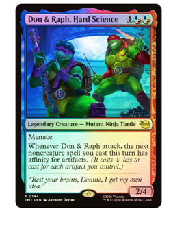 Don & Raph, Hard Science - Foil Teenage Mutant Ninja Turtles MTG - Image 1