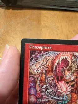 Magic: The Gathering Chaosphere Rare Mirage Enchantment Red Steve Luke 1996 - Image 2