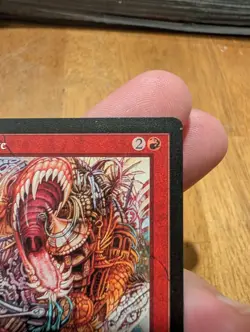 Magic: The Gathering Chaosphere Rare Mirage Enchantment Red Steve Luke 1996 - Image 3