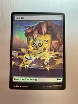 Swamp - 255 - MTG: Teenage Mutant Ninja Turtles - Pizza Land - Foil - Image 1