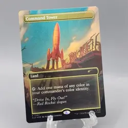 Command Tower (7097) Fallout Secret Lair Drop Foil Rare MTG Near Mint - Image 1