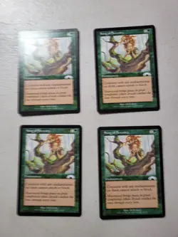 MTG Playset 4x Song of Serenity (Exodus/Green/U) Playset LP Free Shipping - Image 1