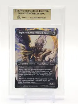 SEPHIROTH, FABLED SOLDIER 2025 MAGIC BORDERLESS ALTERNATE ART BGS 9.5 Q1404 - Image 2