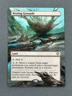 Nesting Grounds MTG Lorwyn Eclipsed Commander Hand Painted Extended Altered Art - Image 1