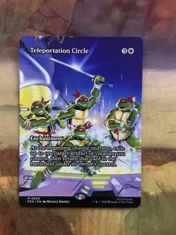 Teleportation Circle (Borderless) 0002 PZA MTG TMNT - Image 1
