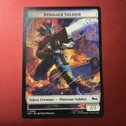 Dinosaur Soldier Copy Double sided Token x1 - TMNT Teenage Mutant Ninja NM Reg - Image 1