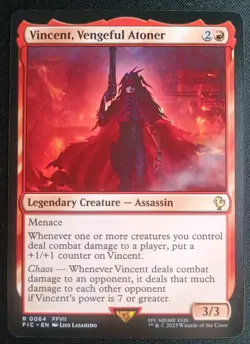 MTG Final Fantasy - Vincent , Vengeful Atoner - Rare - Image 1