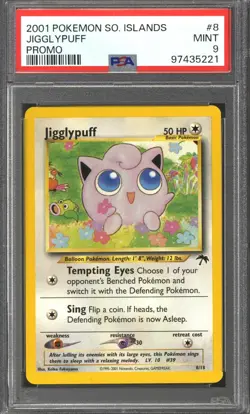 Pokemon Southern Islands Jigglypuff 8/18 PSA 9 - Image 1
