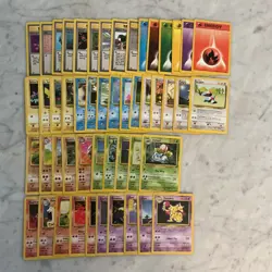 Pokemon Card Lot 1999 WOTC 50 Different Cards All NM, Lots Of Uncommon - Image 1