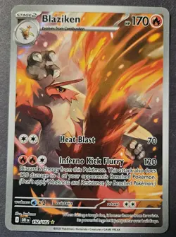 Blaziken 192/182 Pokemon Sv10: Destined Rivals Holo Illustration Rare Near Mint - Image 1