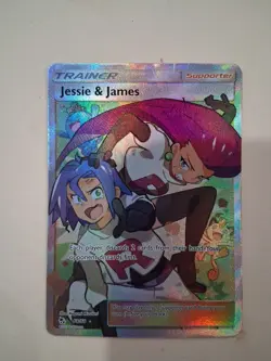 Pokemon Jessie And James Full Art Super Rare Card Good Condition - Image 1