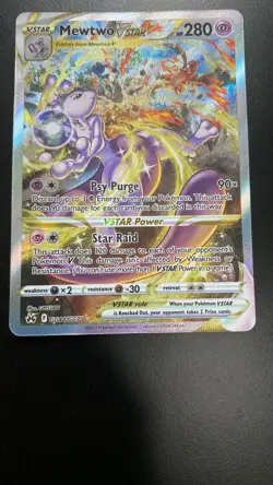 Pokemon TCG Mewtwo VSTAR GG44 Crown Zenith Galarian Gallery MINT - Image 3