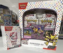 Pokemon TCG Scarlet & Violet 151 Alakazam ex Collection Box & Booster Bundle - Image 1