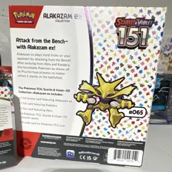 Pokemon TCG Scarlet & Violet 151 Alakazam ex Collection Box & Booster Bundle - Image 2