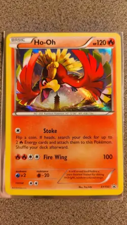 Ho-Oh Black Star Promo XY153 Holo Rare LP Condition Pokemon TCG - Image 1