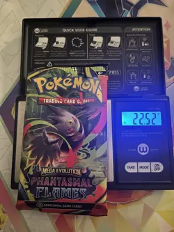 Very Heavy! 22.52g Pokemon TCG ME Phantasmal Flames Pack Sealed! - Image 1